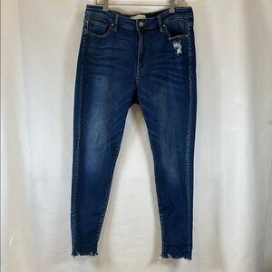 KanCan Estilo High-Rise Distressed Ankle Skinny Jeans